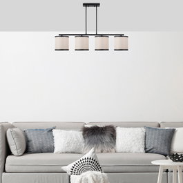 Opviq Way - 11646 Lámpara de araña en blanco y negro
